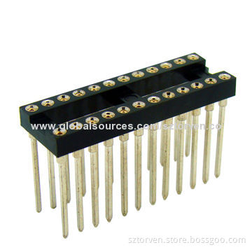 IC Socket Connector 2.54mm, Straight Dip Type Dual-in-line, Spacing 0.3" Wire Wrap Pin